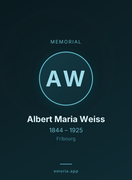 Memorial portrait of Albert Maria Weiss