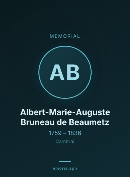 Memorial portrait of Albert-Marie-Auguste Bruneau de Beaumetz