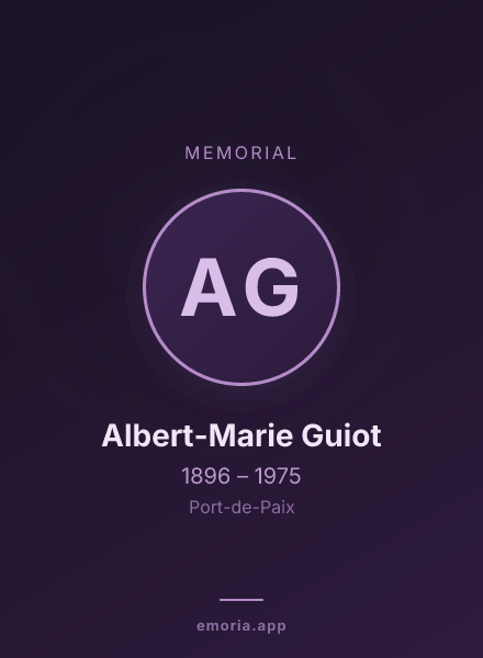 Memorial portrait of Albert-Marie Guiot
