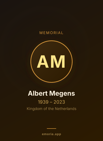 Memorial portrait of Albert Megens