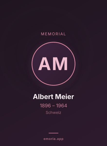 Memorial portrait of Albert Meier