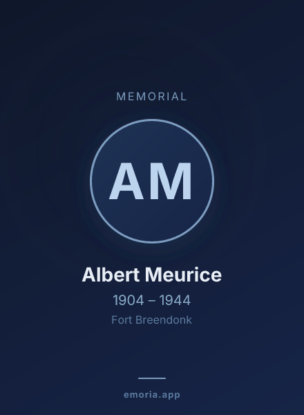 Memorial portrait of Albert Meurice
