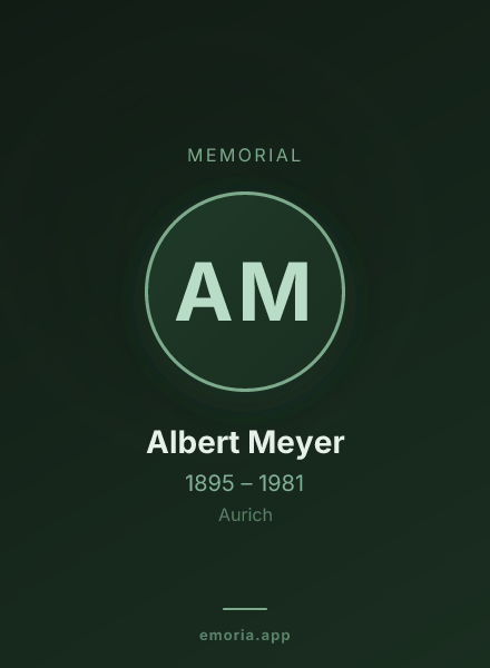 Memorial portrait of Albert Meyer