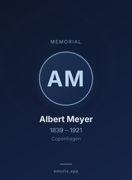 Memorial portrait of Albert Meyer