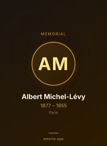Memorial portrait of Albert Michel-Lévy