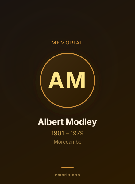 Memorial portrait of Albert Modley