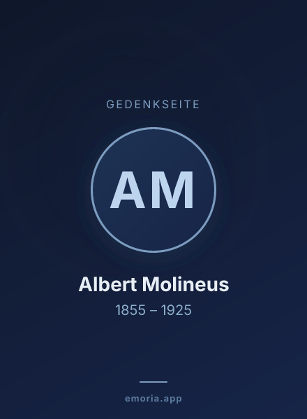Gedenkportrait von Albert Molineus