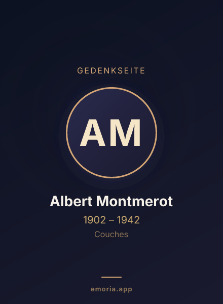 Gedenkportrait von Albert Montmerot