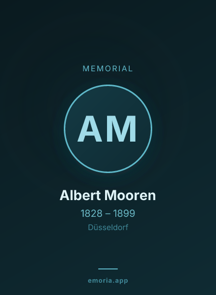 Memorial portrait of Albert Mooren