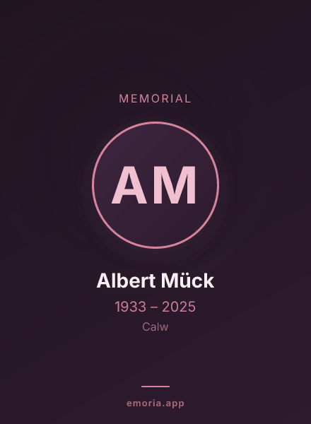 Memorial portrait of Albert Mück