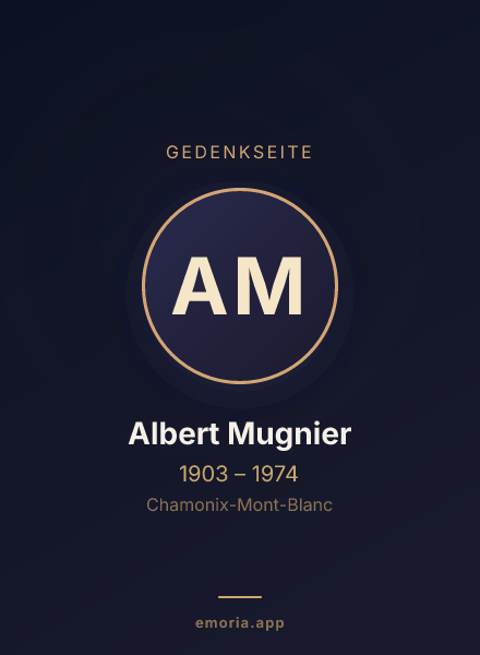 Gedenkportrait von Albert Mugnier