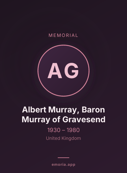 Memorial portrait of Albert Murray, Baron Murray of Gravesend