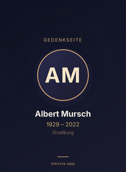 Gedenkportrait von Albert Mursch