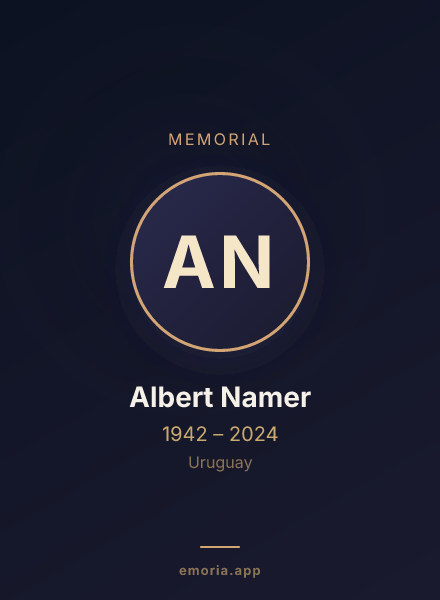 Memorial portrait of Albert Namer
