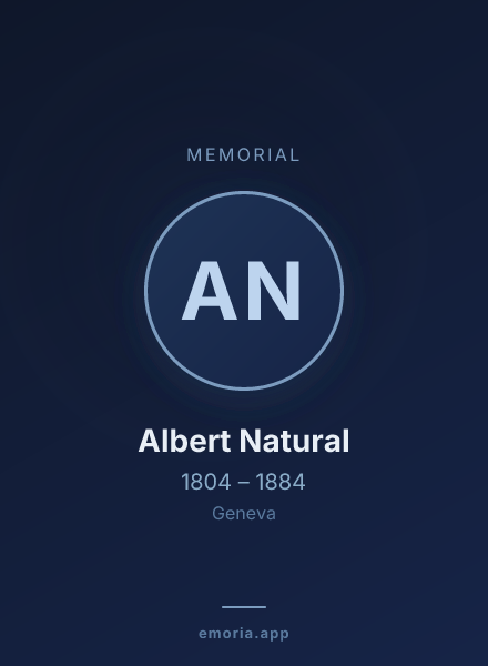 Memorial portrait of Albert Natural