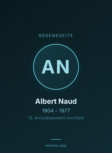 Gedenkportrait von Albert Naud