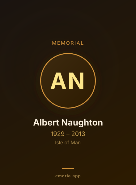 Memorial portrait of Albert Naughton