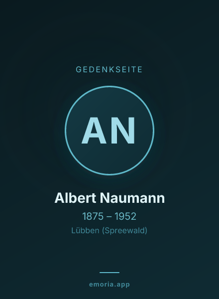 Gedenkportrait von Albert Naumann