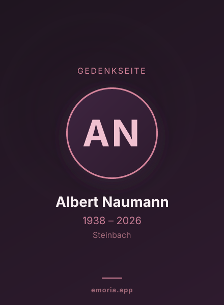 Gedenkportrait von Albert Naumann