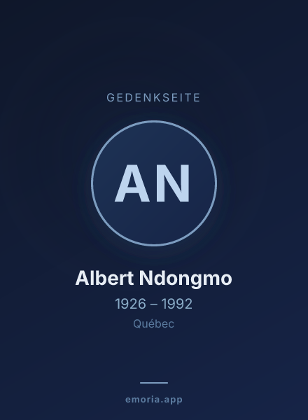 Gedenkportrait von Albert Ndongmo