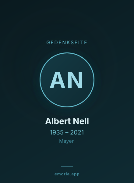 Gedenkportrait von Albert Nell