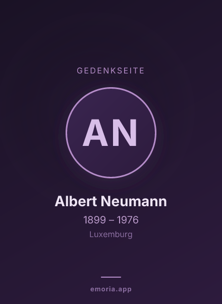 Gedenkportrait von Albert Neumann