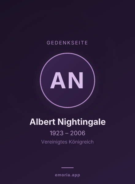 Gedenkportrait von Albert Nightingale