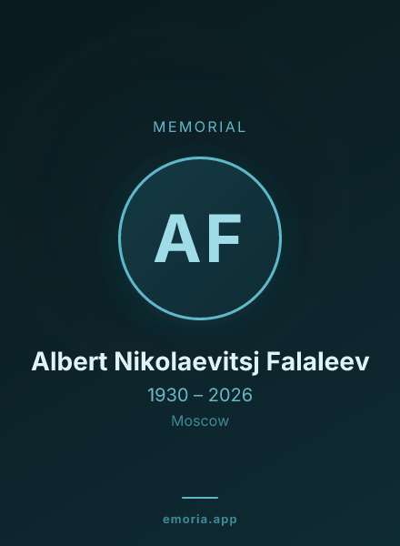 Memorial portrait of Albert Nikolaevitsj Falaleev