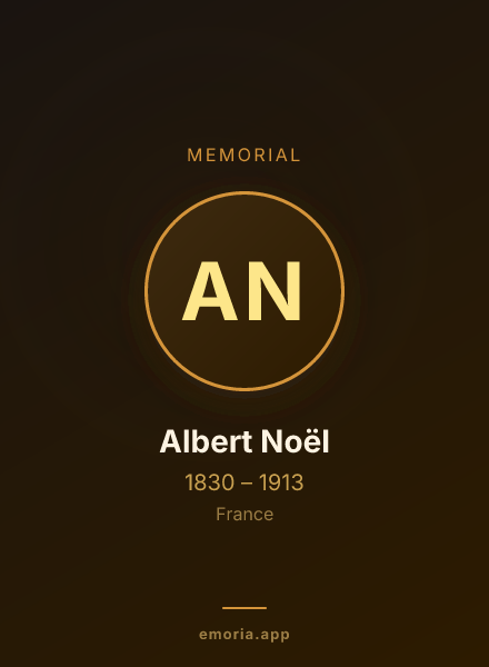 Memorial portrait of Albert Noël