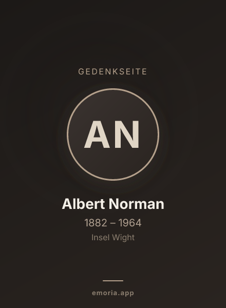 Gedenkportrait von Albert Norman