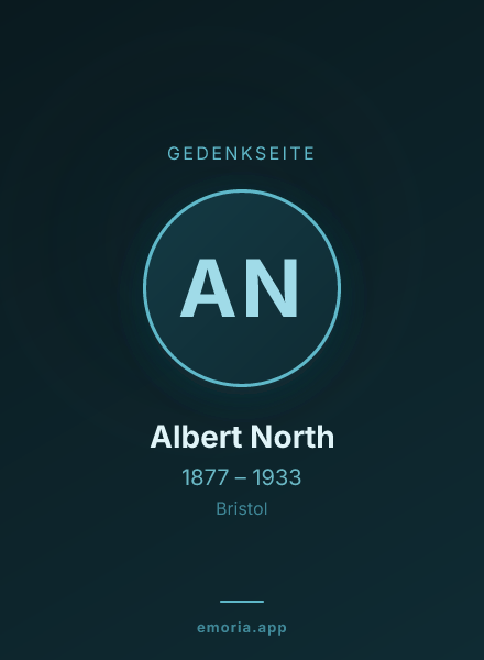Gedenkportrait von Albert North