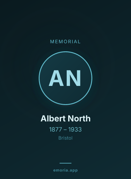 Memorial portrait of Albert North