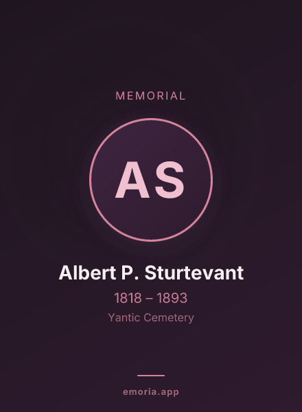 Memorial portrait of Albert P. Sturtevant