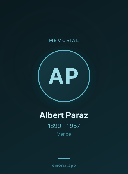 Memorial portrait of Albert Paraz