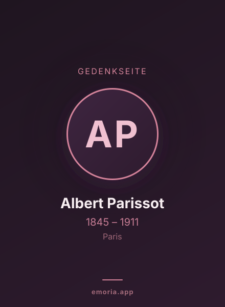 Gedenkportrait von Albert Parissot
