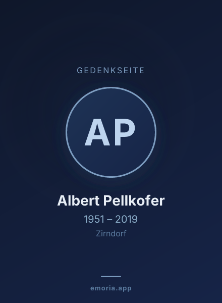 Gedenkportrait von Albert Pellkofer