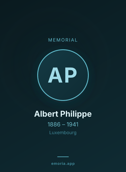 Memorial portrait of Albert Philippe