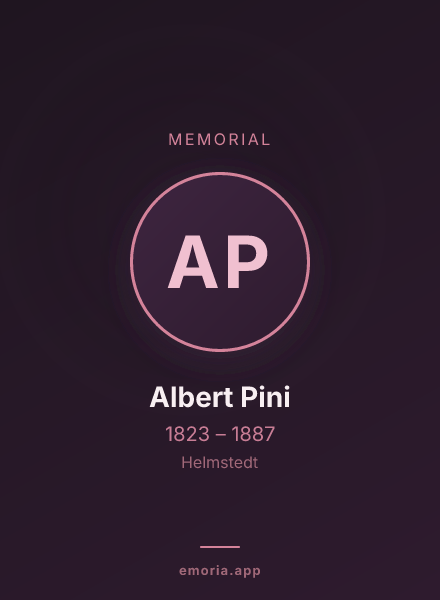 Memorial portrait of Albert Pini