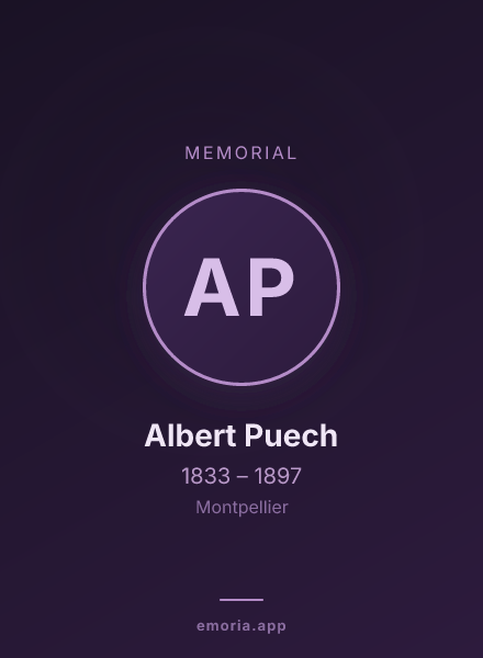 Memorial portrait of Albert Puech
