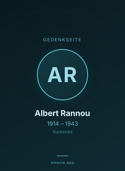 Gedenkportrait von Albert Rannou