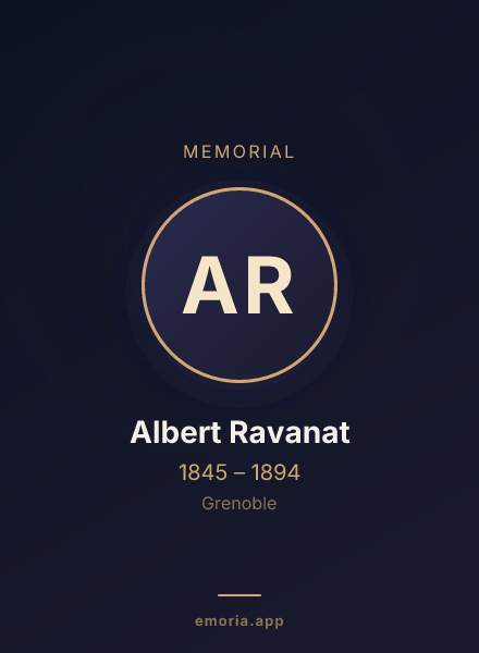 Memorial portrait of Albert Ravanat