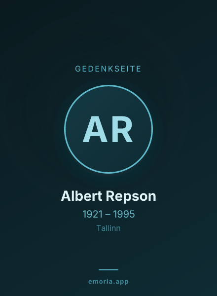 Gedenkportrait von Albert Repson