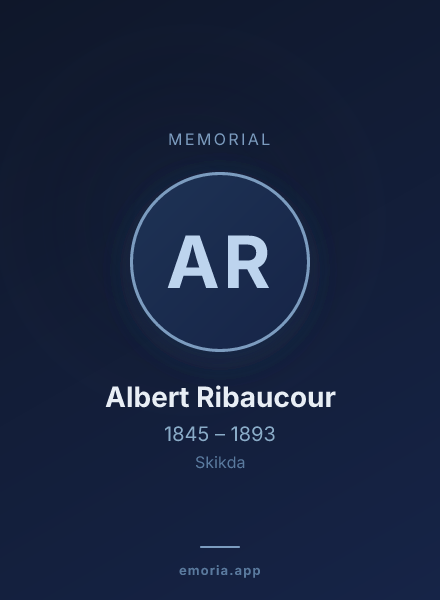 Memorial portrait of Albert Ribaucour