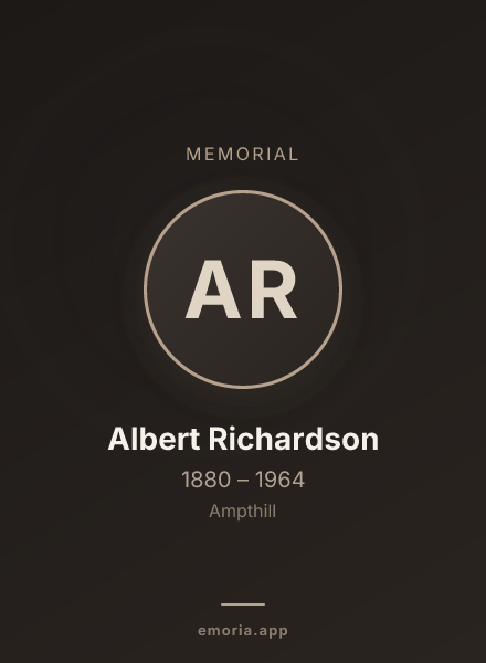 Memorial portrait of Albert Richardson