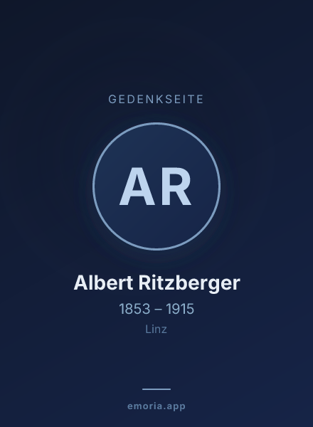 Gedenkportrait von Albert Ritzberger