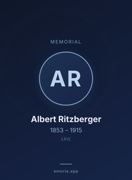 Memorial portrait of Albert Ritzberger