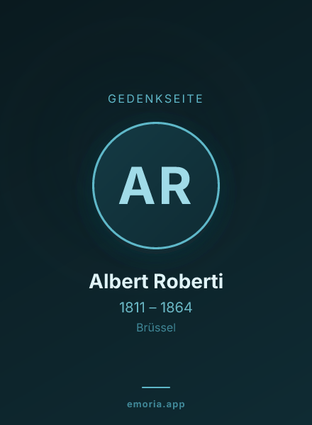 Gedenkportrait von Albert Roberti