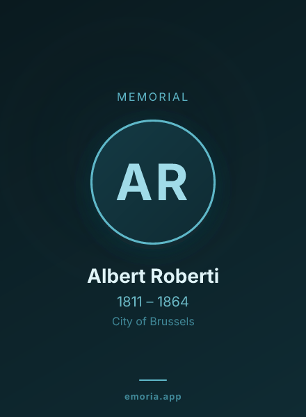 Memorial portrait of Albert Roberti