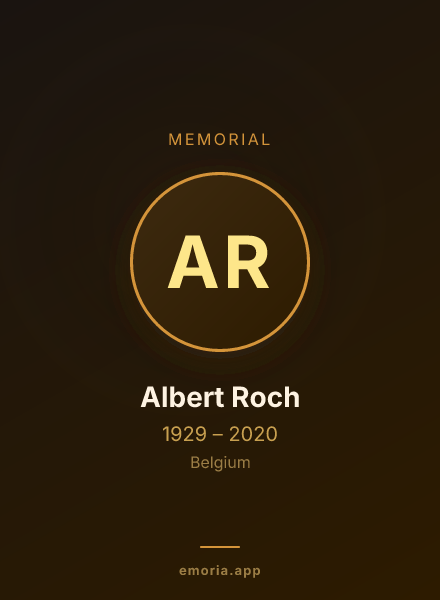 Memorial portrait of Albert Roch