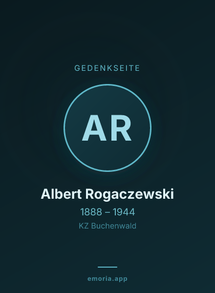 Gedenkportrait von Albert Rogaczewski